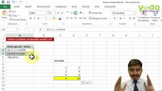 8  Must use Shortcut Paste Special  MS Excel short tricks  coursetutorial [upl. by Emsoc]