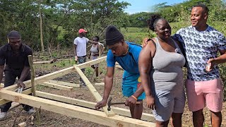 How they do it in Westmoreland  my sister house starts today  building a house for my big sister [upl. by Alaric]