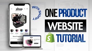 ONE PRODUCT SHOPIFY Website Tutorial  Step By Step 2024 [upl. by Damien175]