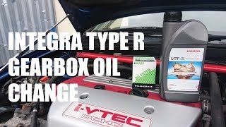 Changing the Gearbox Oil on the Integra Type R  PerformanceCars [upl. by Bain228]