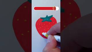 How to draw a yummy strawberry easy step by step🍓 [upl. by Kape]