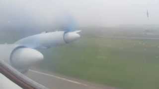 Air Koryo Ilyushin IL18 Takeoff from Pyongyang  Window View [upl. by Onitnelav]