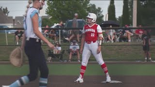 Hardenburger strikes out 30 Wamego softball wins after 17 innings [upl. by Lsiel]