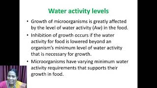 Factors affecting Microbial Growth in Food Intrinsic Factors  VHNSNCollege Autonomous [upl. by Drawoh589]