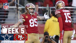 Dallas Cowboys vs San Francisco 49ers  2023 Week 5 Game Highlights [upl. by Avehsile]