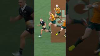 Insane HALF FIELD run highlights allblacks wallabies [upl. by Ihcur]