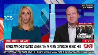 Gov Jared Polis DCO appears on CNN on July 22 2024 [upl. by Nethsa]