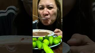 KAMIAS MUKBANG CHALLENGE  very sour fruit asmr with sound [upl. by Eetse]