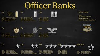 US Military All Branches OFFICER RANKS Explained  What is an Officer [upl. by Nnorahs]