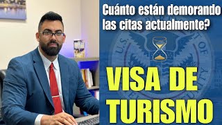 ¿CUÁNTO TIEMPO ESTÁN DEMORANDO LAS CITAS PARA VISA DE TURISTA SEGÚN LOS DIFERENTES CONSULADOS [upl. by Subak816]