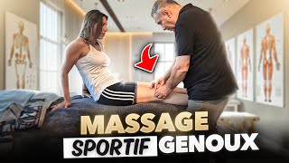 Massage du Genou après le sport pour SOULAGER SES DOULEURS [upl. by Shellans]