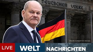 AMPELAUS Kanzler Scholz  Vertrauensfrage vor Weihnachten quotFür mich kein Problemquot  WELT Stream [upl. by Ecinue]