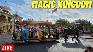 🔴 LIVE Magic Kingdom Friday for rides shows and the parades 2232024 [upl. by Neras587]