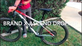 Brand X Ascend Dropper Post Unboxing  Install [upl. by Madelyn595]