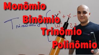 Classificação de expressões em monômios binômios trinômios e polinômios [upl. by Gasperoni]