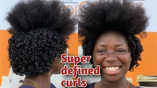 🔥WATCH Natural Kinky Hair Transformed To Super Defined curls  Transforming 4a 4b amp 4c Natural Hair [upl. by Marder]