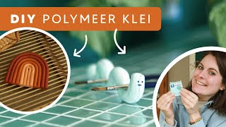 🌈 DIY POLYMEER KLEI  Vormen maken kleuren mengen amp een textuur trucje [upl. by Naired]