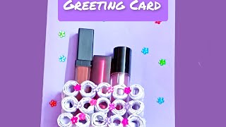 Easy greeting card diy 2in1 craftdecorfunyoutubevideos [upl. by Dowski]