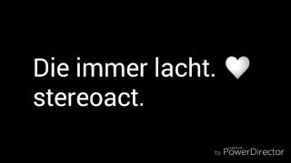 Stereoact feat Kerstin ott  Die immer lacht lyrics [upl. by Epilef]