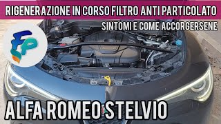 Rigenerazione in corso del filtro anti particolato su Alfa Romeo Stelvio [upl. by Erdei865]