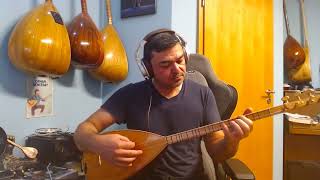 İşte Gidiyorum Çeşmi Siyahım saz bağlama akustik enstrümental mahzunişerif [upl. by Assirahs]