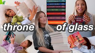 reading Throne of Glass for the 1st time amp honest review no spoiler fantasy reading vlog Booktube [upl. by Jermaine]