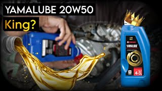 YAMALUBE 20w50 Users Review  King In its Category  Motorcycle Engine Oil  kkvidz [upl. by Ytinav]