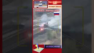 Ukrainian FPV drones strike Russian BMP shorts [upl. by Powell]