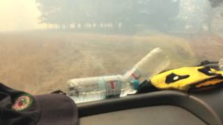 Grass Fire Near Canberra  Currendooley Fire 17 Jan 17 [upl. by Burrows]