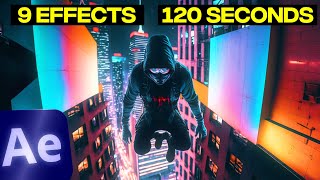 9 EPIC Effects in 2 Minutes After Effects [upl. by Galatea233]