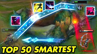 TOP 50 SMARTEST LEAGUE OF LEGENDS CLIPS OF 2023 [upl. by Orual46]