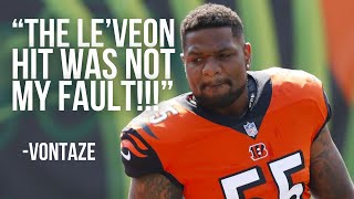 Vontaze Burfict “The Le’Veon Bell Hit Was Not My Fault” [upl. by Grimona99]