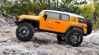 Rc crawler Toyota fj cruiser offroad adventure [upl. by Groeg839]