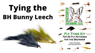 Fly Tying the Beadhead Bunny Leech  Hareline Fly Tying Material Kit [upl. by Priestley]