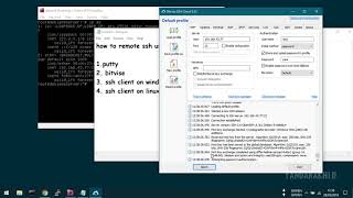 How To Remote SSH Server with Putty Bitvise and Linux SSH Client [upl. by Adnawed]