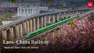 LaosChina Railway quotMade in Chinaquot Sets Off Abroad [upl. by Etnuad]