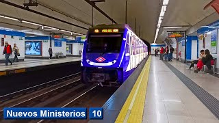 Nuevos Ministerios L10  Metro de Madrid  Serie 7000 [upl. by Benedix]