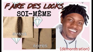 COMMENT FAIRE DES DREADLOCKS SOIMÊME démonstration détaillée [upl. by Adal]