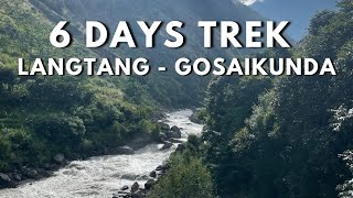 6 Days Langtang  Gosaikunda Trek in Nepal 🇳🇵  Full Video [upl. by Ahsinid]