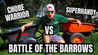 Chore Warrior Electric Powered Wheelbarrow vs Superhandy  Who Wins [upl. by Corney]