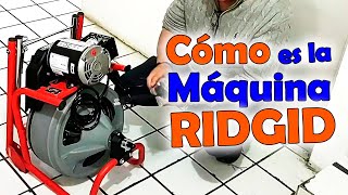 ► MAQUINA para DESTAPAR DRENAJES y CAÑERIAS RIDGID K400 [upl. by Pahl414]