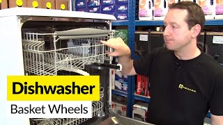 How to replace dishwasher basket wheels [upl. by Taro]