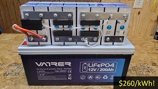 Vatrer 12V 200Ah Plus LiFePO4 Battery Review and Teardown Almost Perfect [upl. by Nosyrb509]