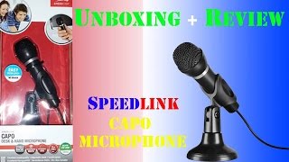 Unboxing  Review Speedlink SL8703BK Cabo Microphone Hands on deutsch FHD Super HD View [upl. by Seaden]