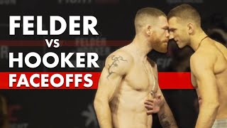 UFC Auckland Paul Felder vs Dan Hooker WeighIn amp Faceoff Highlights [upl. by Leizar]