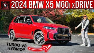 The 2024 BMW X5 M60i xDrive Is The Ultimate V8 Hybrid Midsize Luxury SUV [upl. by Ahsla]