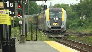 VIA Train 55 Westbound Brockville VIA Station Stop August 2 2024 [upl. by Ngo]