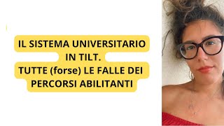 RACCONTO L’ORRORE DEL SISTEMA UNIVERSITARIO TRA PERCORSI ABILITANTI E SCIENZE DELLA FORMAZIONE [upl. by Enylekcaj]