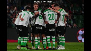 Racing Santander 20 Córdoba  El líder sigue ganando y consolida su posición en la liga [upl. by Gannon]