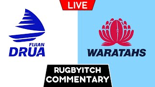 FIJIAN DRUA vs WARATAHS 2024 Live Commentary [upl. by Anelac]